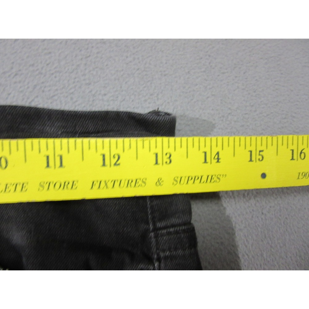 Mother Jeans Womens 27 Black High Waisted Looker Raw Hem Distressed USA - Picture 5 of 16